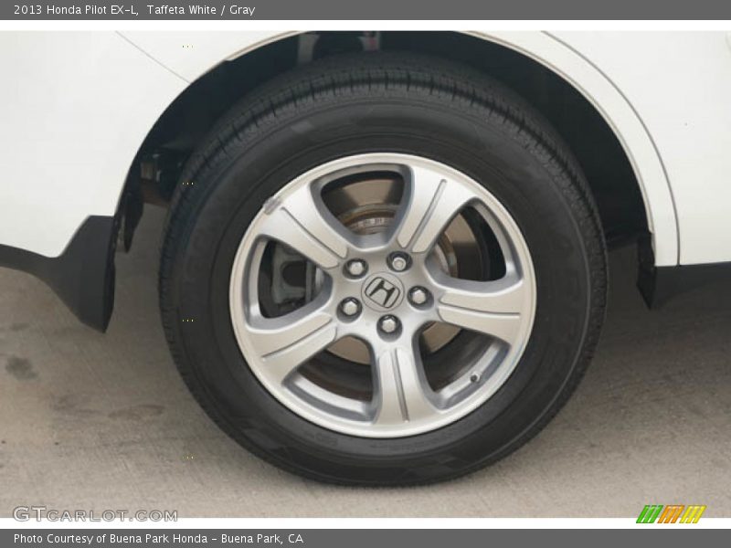 Taffeta White / Gray 2013 Honda Pilot EX-L