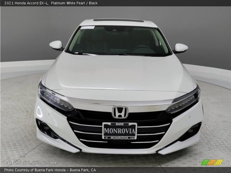 Platinum White Pearl / Black 2021 Honda Accord EX-L