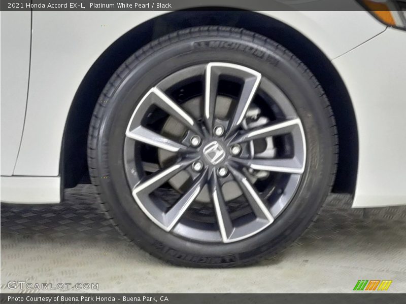 Platinum White Pearl / Black 2021 Honda Accord EX-L