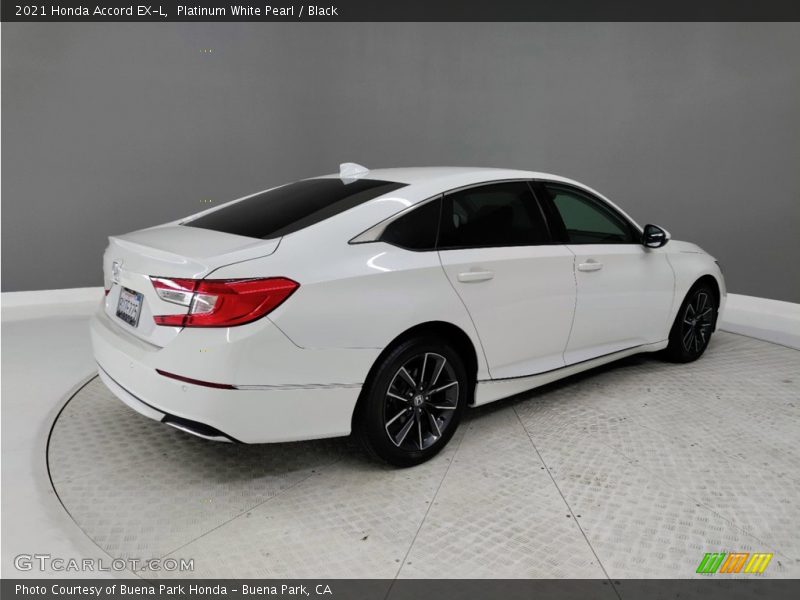 Platinum White Pearl / Black 2021 Honda Accord EX-L
