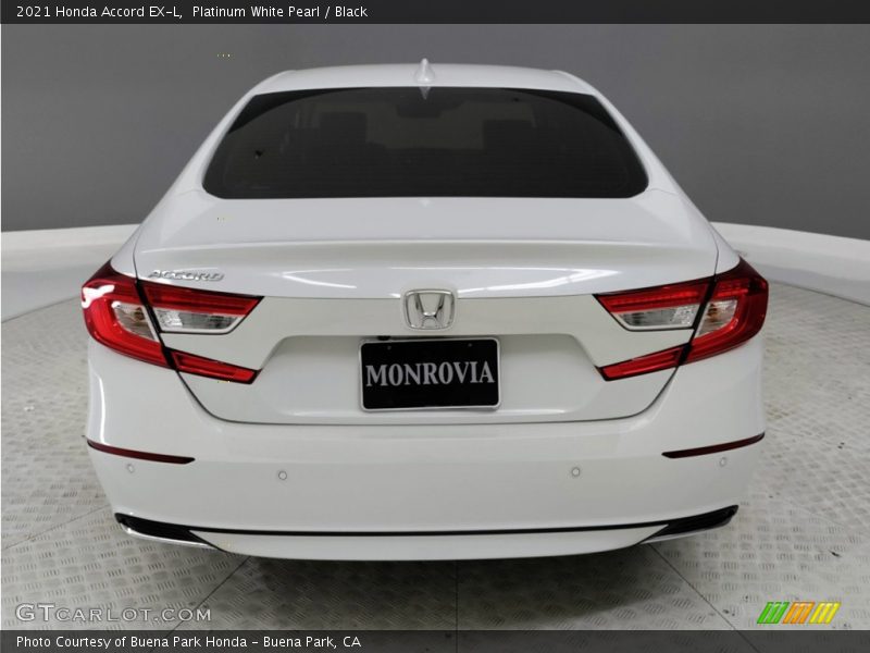 Platinum White Pearl / Black 2021 Honda Accord EX-L