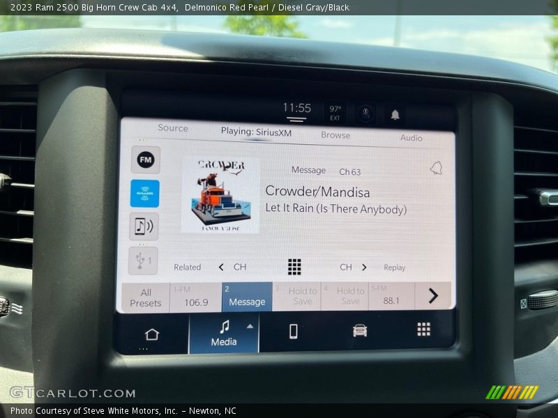 Delmonico Red Pearl / Diesel Gray/Black 2023 Ram 2500 Big Horn Crew Cab 4x4