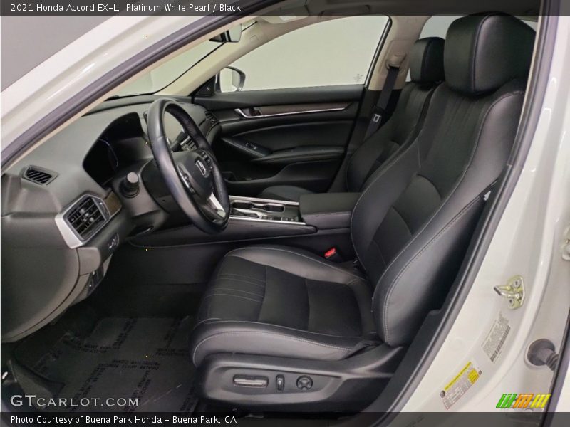  2021 Accord EX-L Black Interior