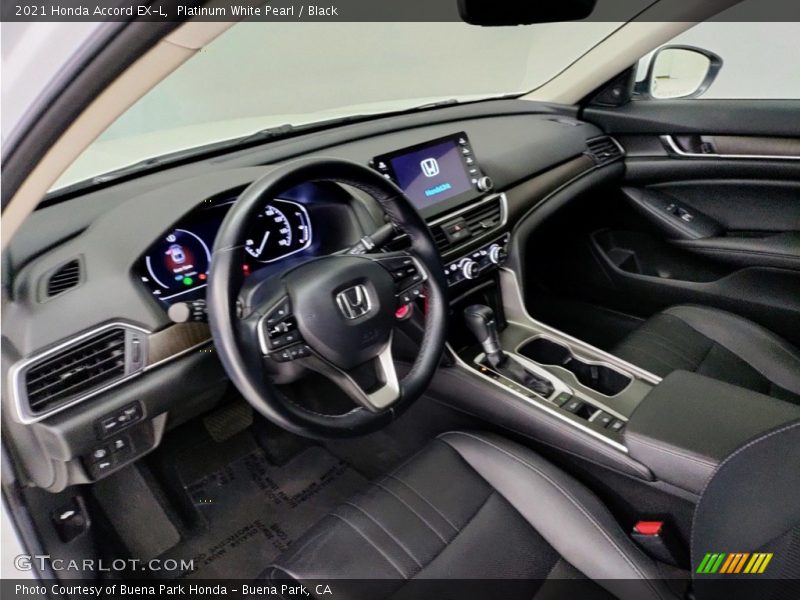 Platinum White Pearl / Black 2021 Honda Accord EX-L