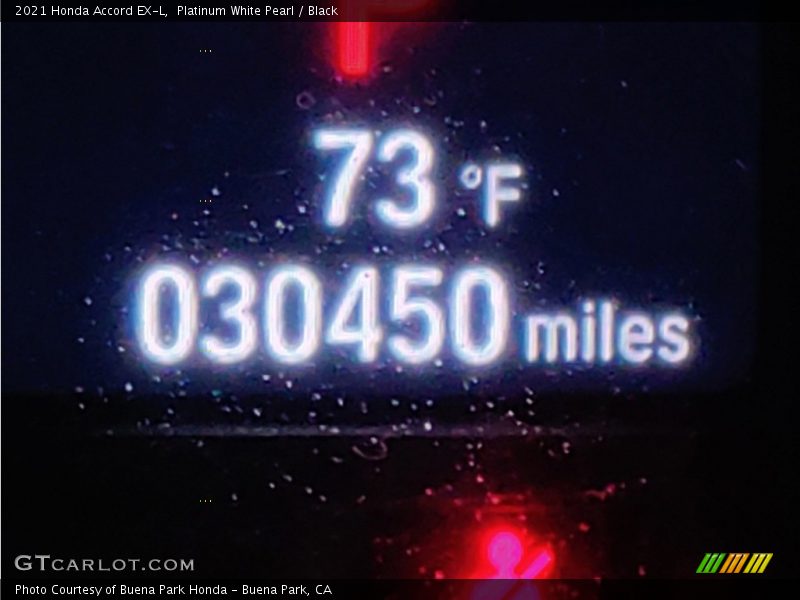 Platinum White Pearl / Black 2021 Honda Accord EX-L