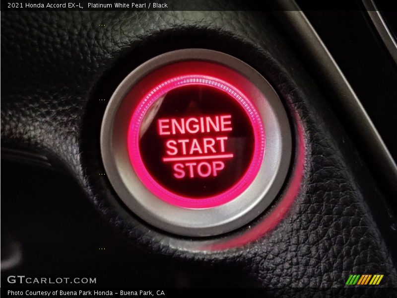 Platinum White Pearl / Black 2021 Honda Accord EX-L