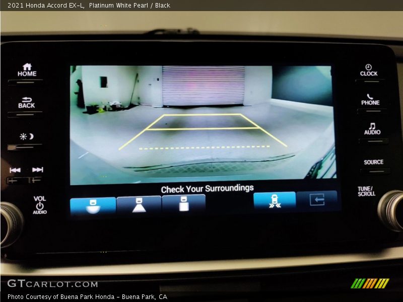 Platinum White Pearl / Black 2021 Honda Accord EX-L