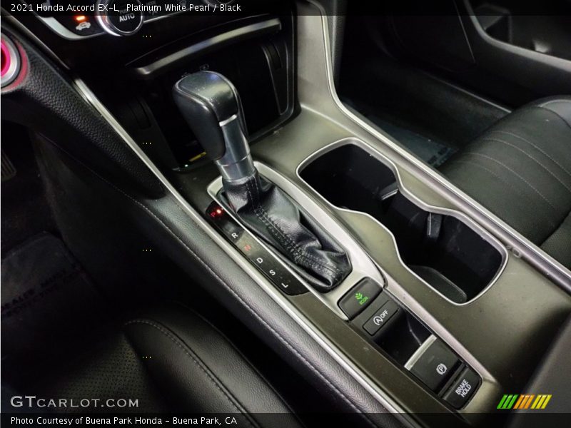  2021 Accord EX-L CVT Automatic Shifter
