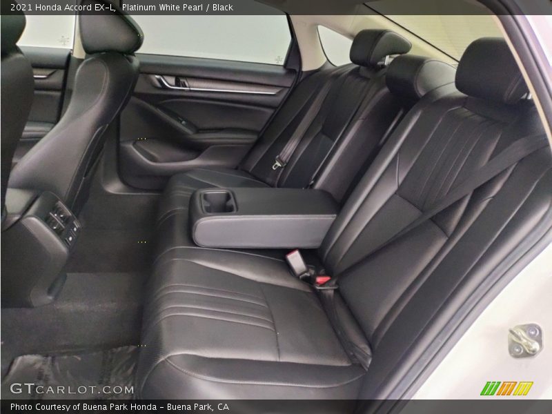 Rear Seat of 2021 Accord EX-L