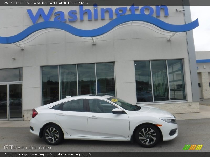 White Orchid Pearl / Ivory 2017 Honda Civic EX Sedan