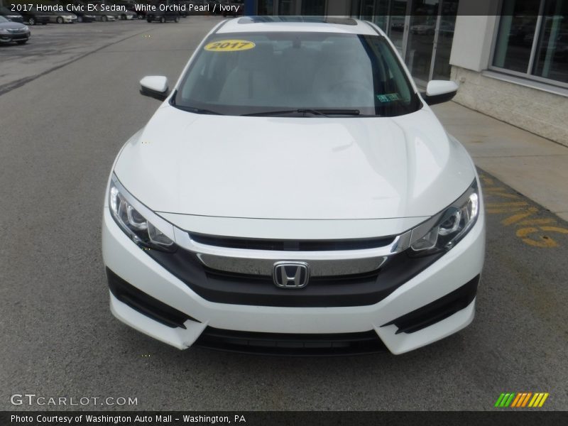 White Orchid Pearl / Ivory 2017 Honda Civic EX Sedan