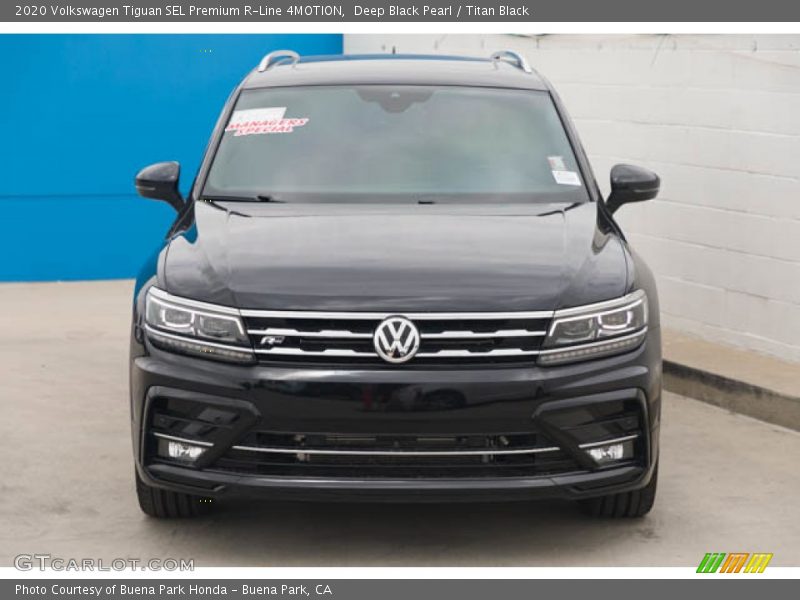 Deep Black Pearl / Titan Black 2020 Volkswagen Tiguan SEL Premium R-Line 4MOTION