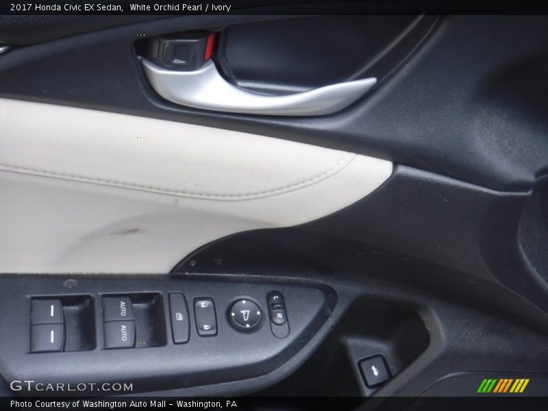White Orchid Pearl / Ivory 2017 Honda Civic EX Sedan