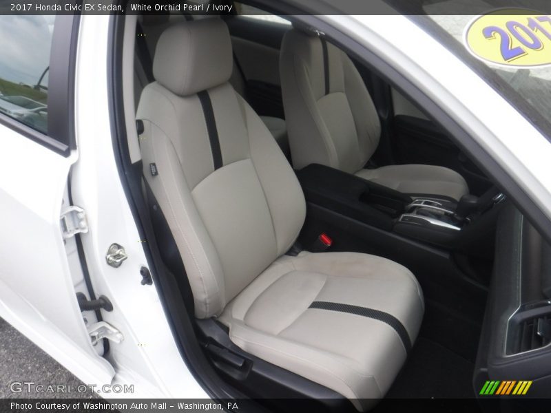 White Orchid Pearl / Ivory 2017 Honda Civic EX Sedan
