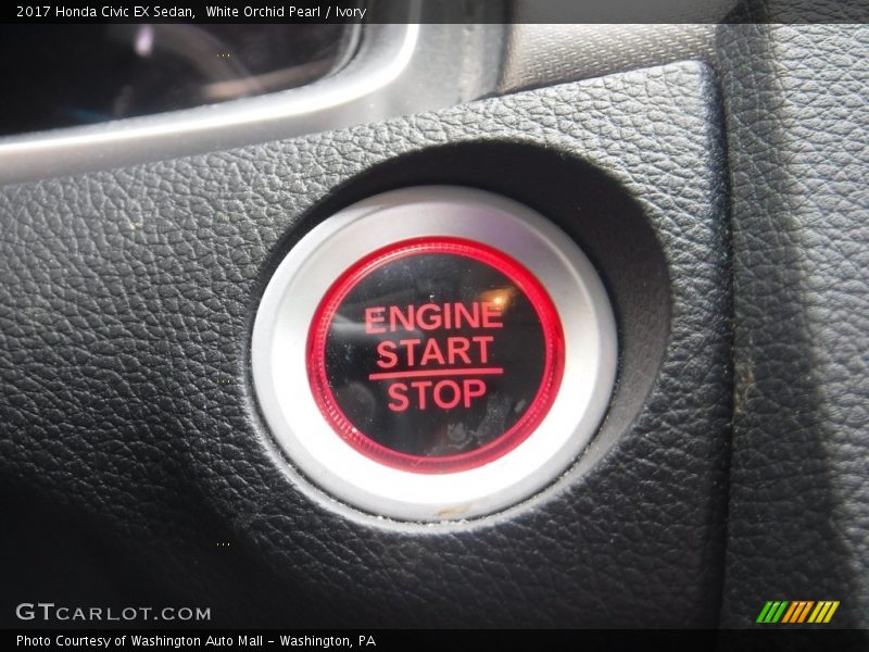 White Orchid Pearl / Ivory 2017 Honda Civic EX Sedan