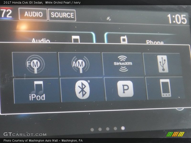 White Orchid Pearl / Ivory 2017 Honda Civic EX Sedan