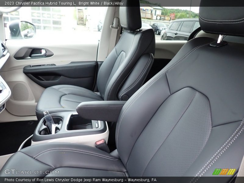 Bright White / Black/Alloy 2023 Chrysler Pacifica Hybrid Touring L
