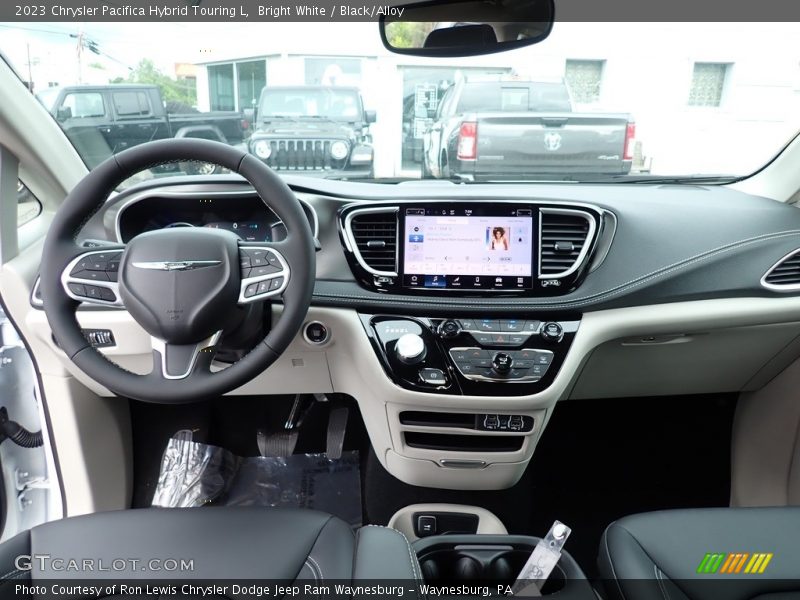 Bright White / Black/Alloy 2023 Chrysler Pacifica Hybrid Touring L