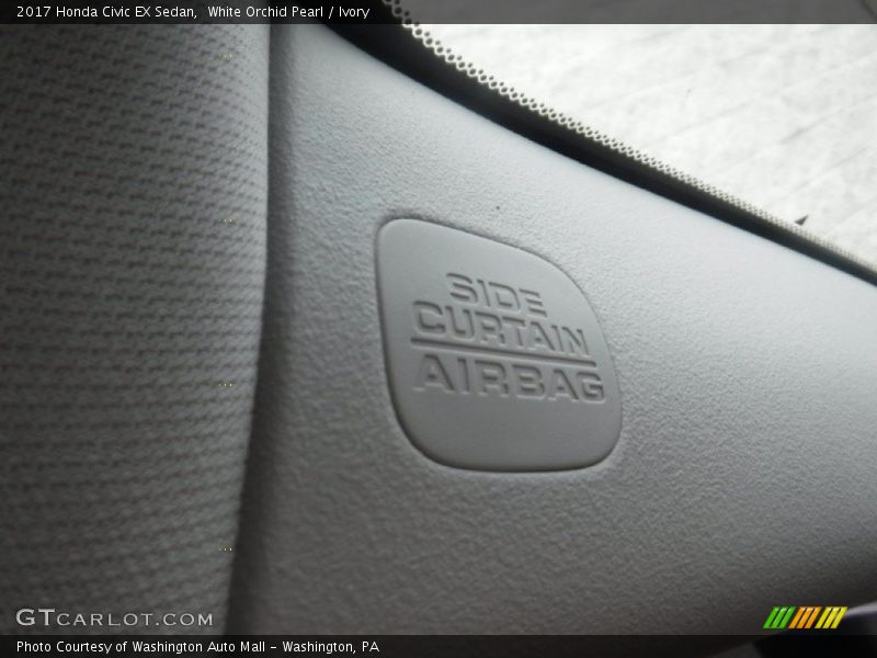 White Orchid Pearl / Ivory 2017 Honda Civic EX Sedan