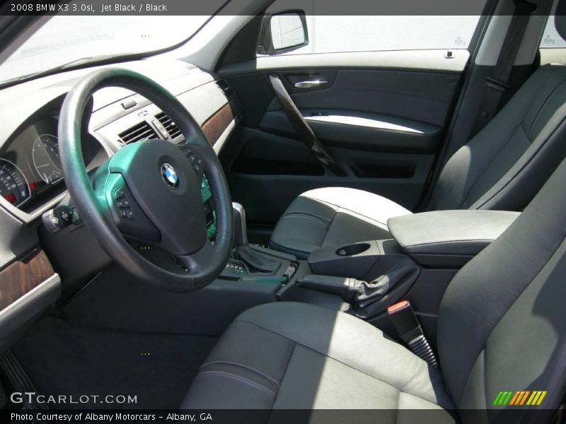 Jet Black / Black 2008 BMW X3 3.0si