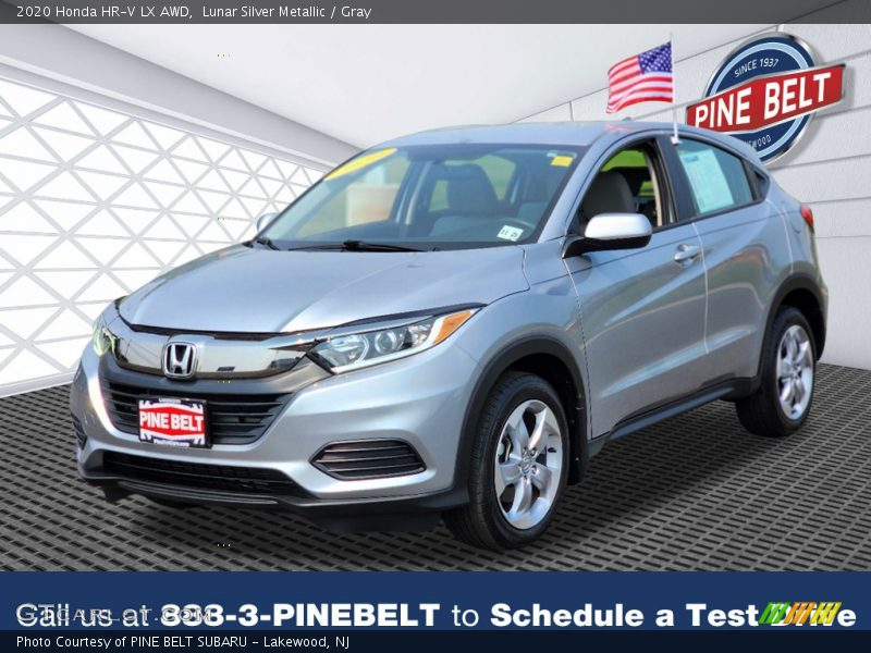 Lunar Silver Metallic / Gray 2020 Honda HR-V LX AWD