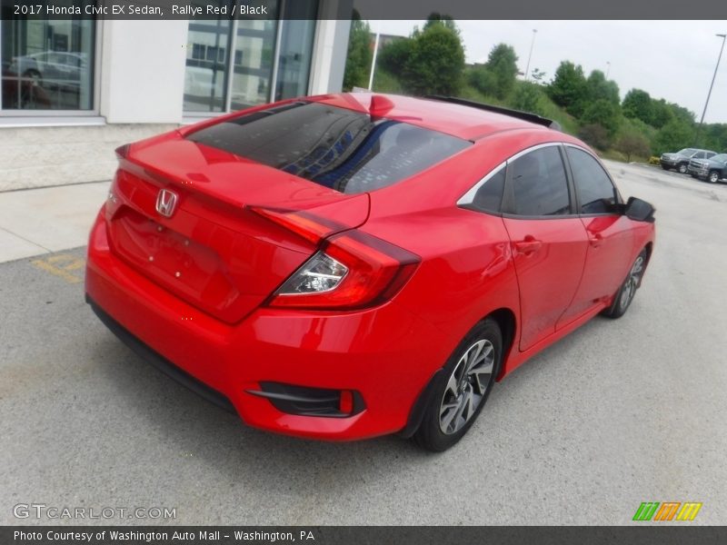Rallye Red / Black 2017 Honda Civic EX Sedan