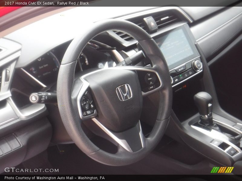 Rallye Red / Black 2017 Honda Civic EX Sedan