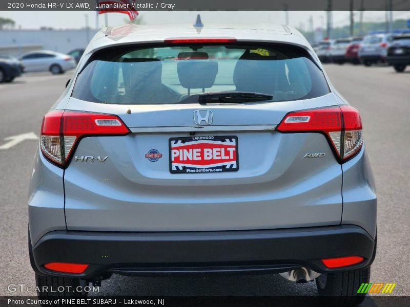 Lunar Silver Metallic / Gray 2020 Honda HR-V LX AWD