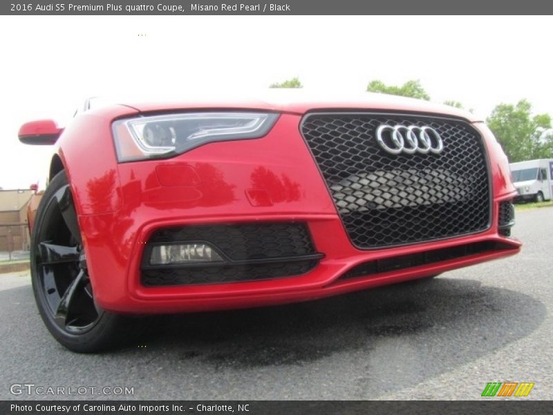 Misano Red Pearl / Black 2016 Audi S5 Premium Plus quattro Coupe