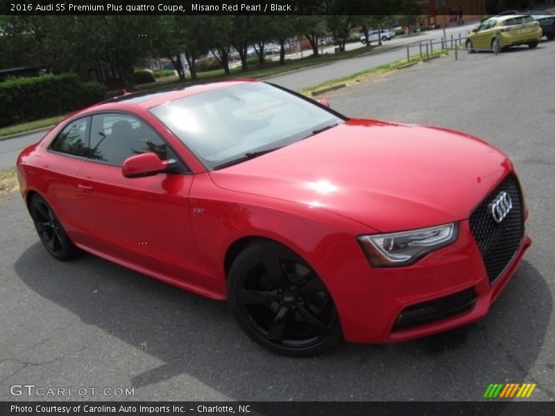 Misano Red Pearl / Black 2016 Audi S5 Premium Plus quattro Coupe
