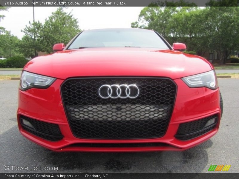 Misano Red Pearl / Black 2016 Audi S5 Premium Plus quattro Coupe
