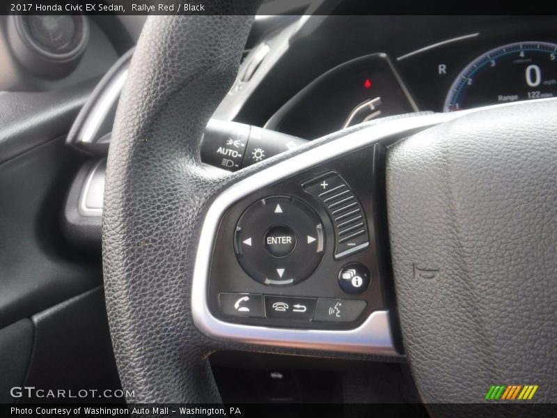 Rallye Red / Black 2017 Honda Civic EX Sedan