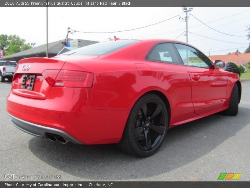 Misano Red Pearl / Black 2016 Audi S5 Premium Plus quattro Coupe