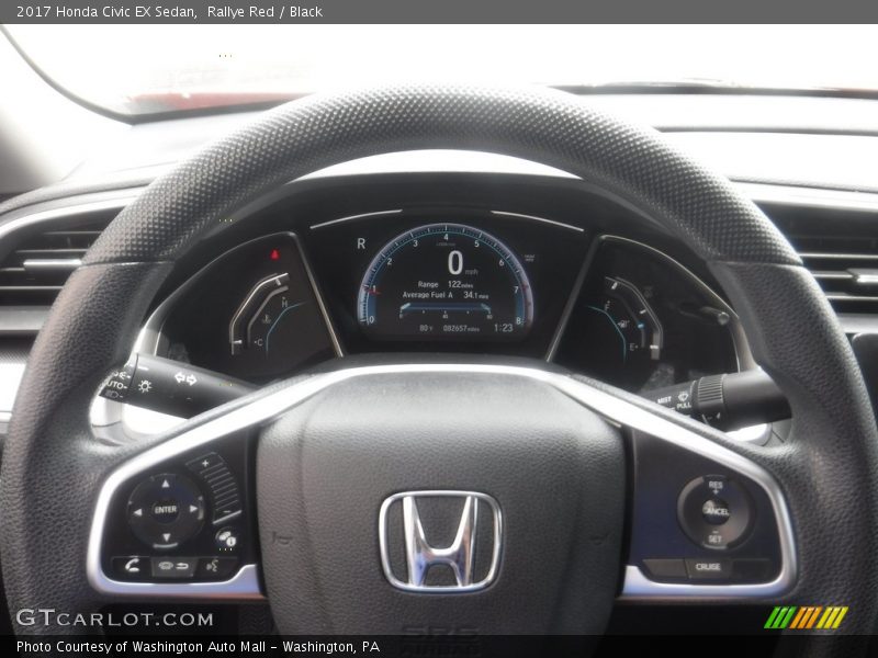 Rallye Red / Black 2017 Honda Civic EX Sedan