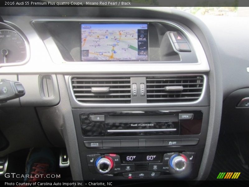 Controls of 2016 S5 Premium Plus quattro Coupe