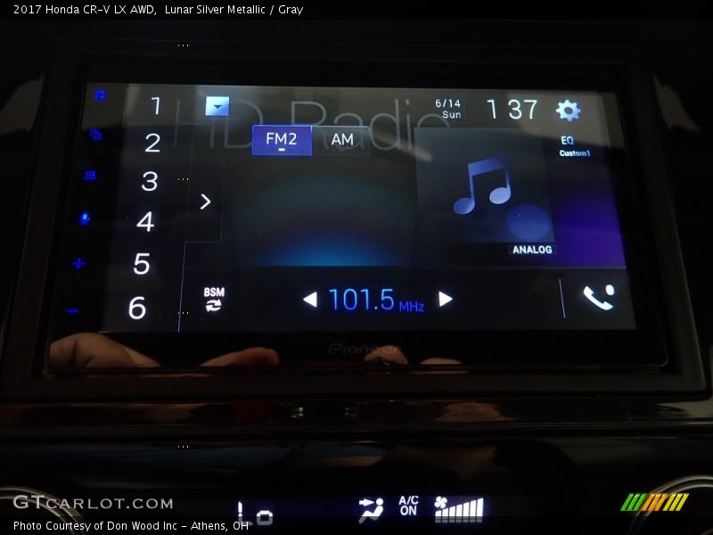 Lunar Silver Metallic / Gray 2017 Honda CR-V LX AWD