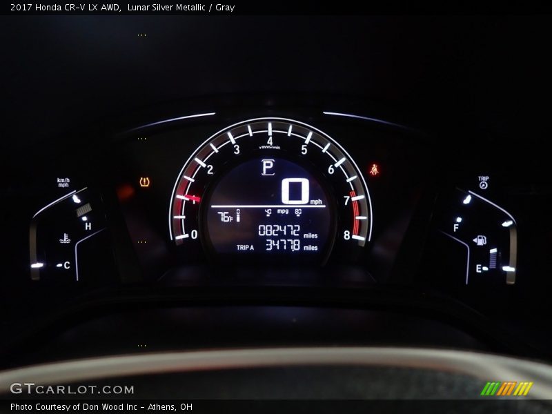 Lunar Silver Metallic / Gray 2017 Honda CR-V LX AWD