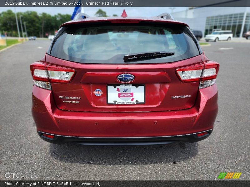 Crimson Red Pearl / Ivory 2019 Subaru Impreza 2.0i Limited 5-Door