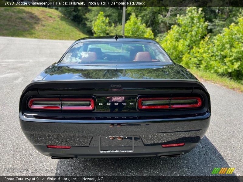 Pitch Black / Demonic Red/Black 2023 Dodge Challenger SRT Hellcat JailBreak