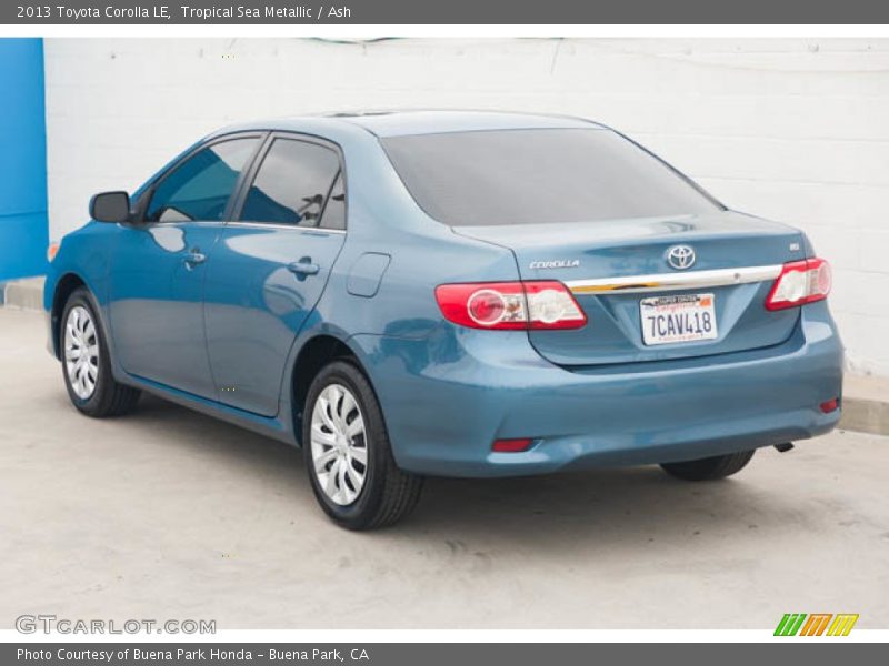 Tropical Sea Metallic / Ash 2013 Toyota Corolla LE