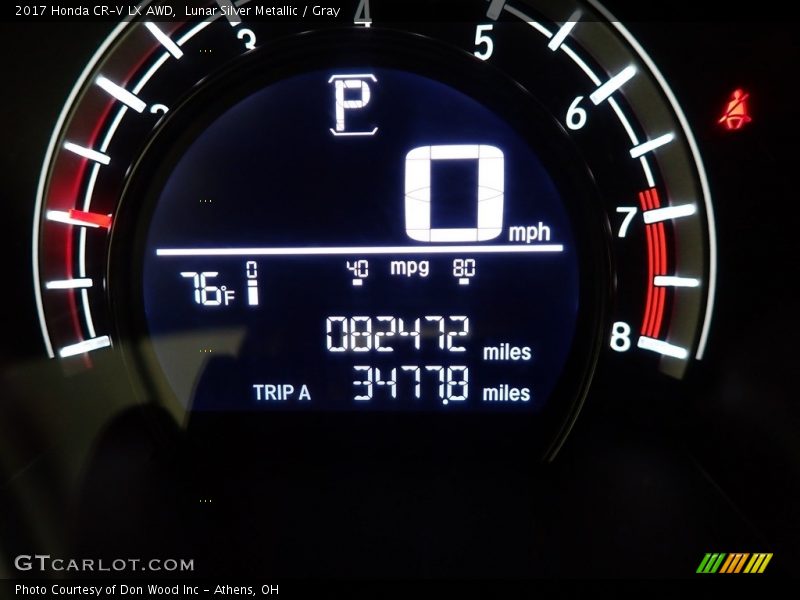 Lunar Silver Metallic / Gray 2017 Honda CR-V LX AWD