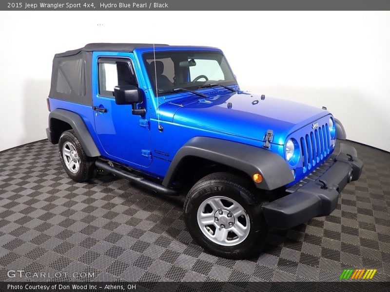 Hydro Blue Pearl / Black 2015 Jeep Wrangler Sport 4x4