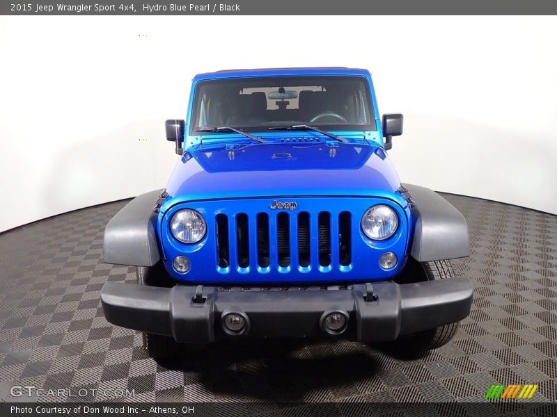 Hydro Blue Pearl / Black 2015 Jeep Wrangler Sport 4x4