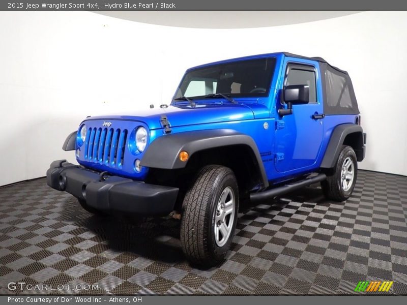 Hydro Blue Pearl / Black 2015 Jeep Wrangler Sport 4x4