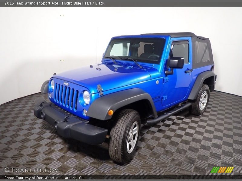 Hydro Blue Pearl / Black 2015 Jeep Wrangler Sport 4x4