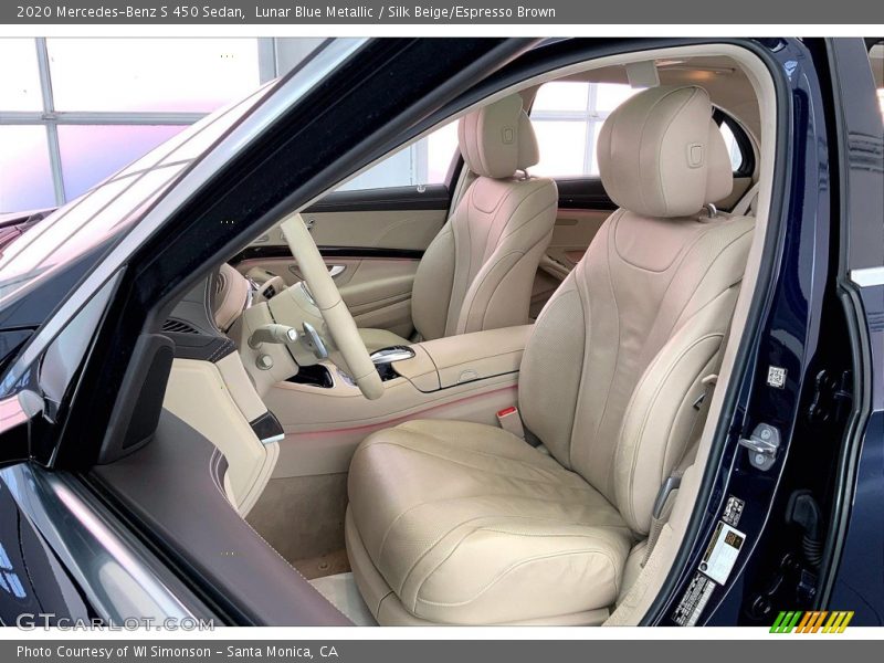 Front Seat of 2020 S 450 Sedan