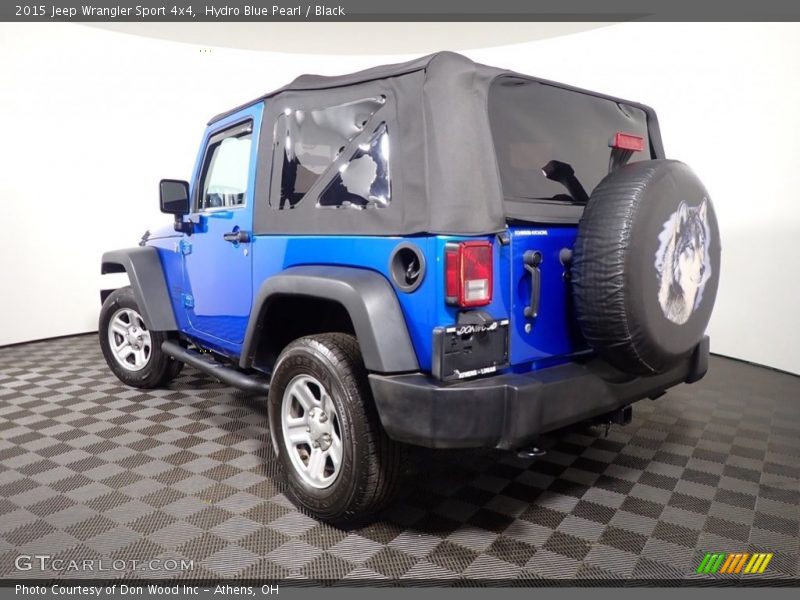 Hydro Blue Pearl / Black 2015 Jeep Wrangler Sport 4x4