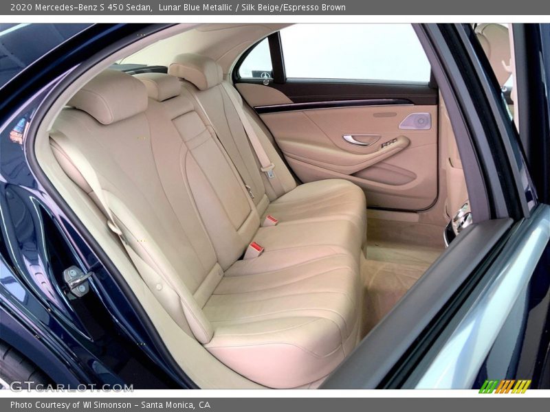 Lunar Blue Metallic / Silk Beige/Espresso Brown 2020 Mercedes-Benz S 450 Sedan