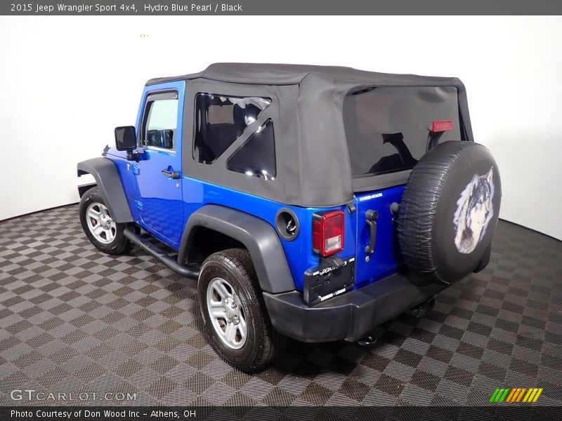 Hydro Blue Pearl / Black 2015 Jeep Wrangler Sport 4x4