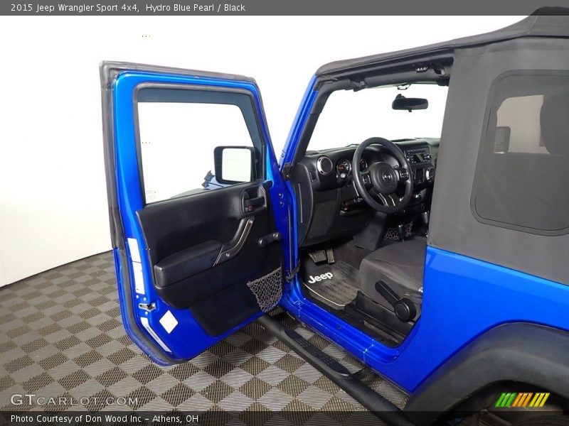 Hydro Blue Pearl / Black 2015 Jeep Wrangler Sport 4x4